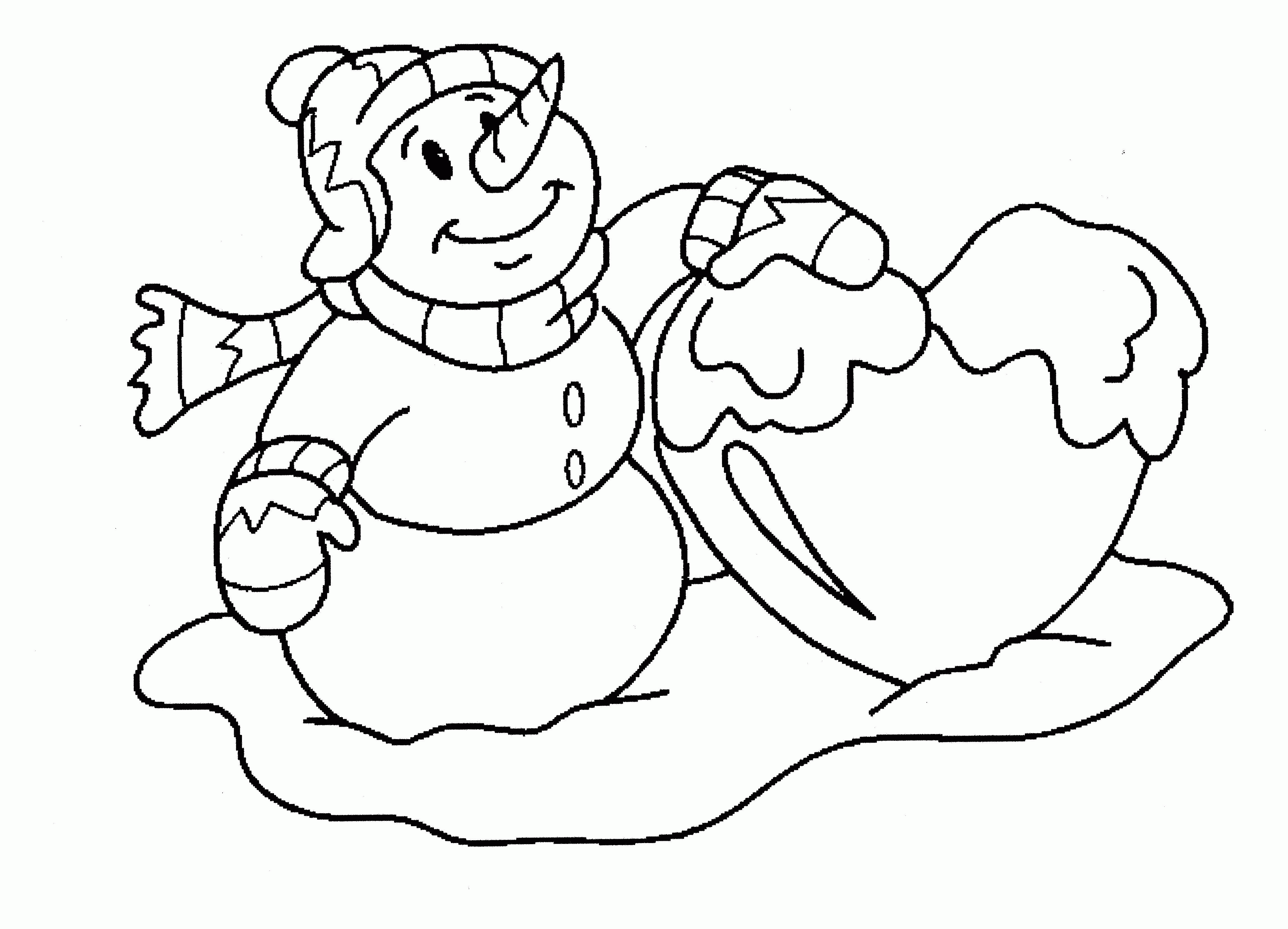 Bałwany kolorowanki